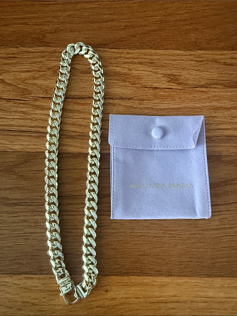 NWOT Melinda Maria 18 inch Gold Julian Cuban Chain Necklace - Women Accessories